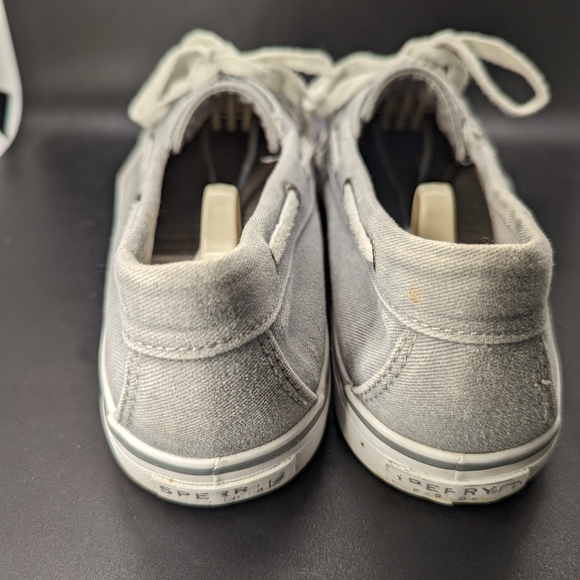 SPERRY Women's boat shoes grey lace-ups size 9M - Picture 3 of 11